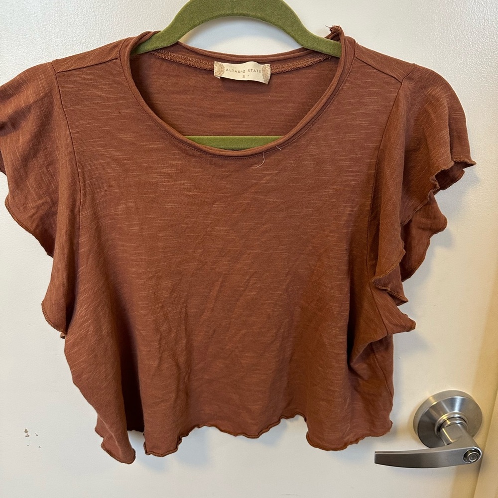 Altar’d State brown t shirt